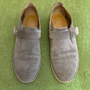 Vince Gray Suede Loafers Size 38/7 1/2